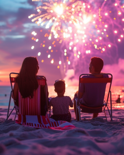 Experience vibrant events like the Independence Day Celebration with stunning fireworks.