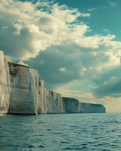The White Cliffs of Dover, a scenic drive near London, United Kingdom